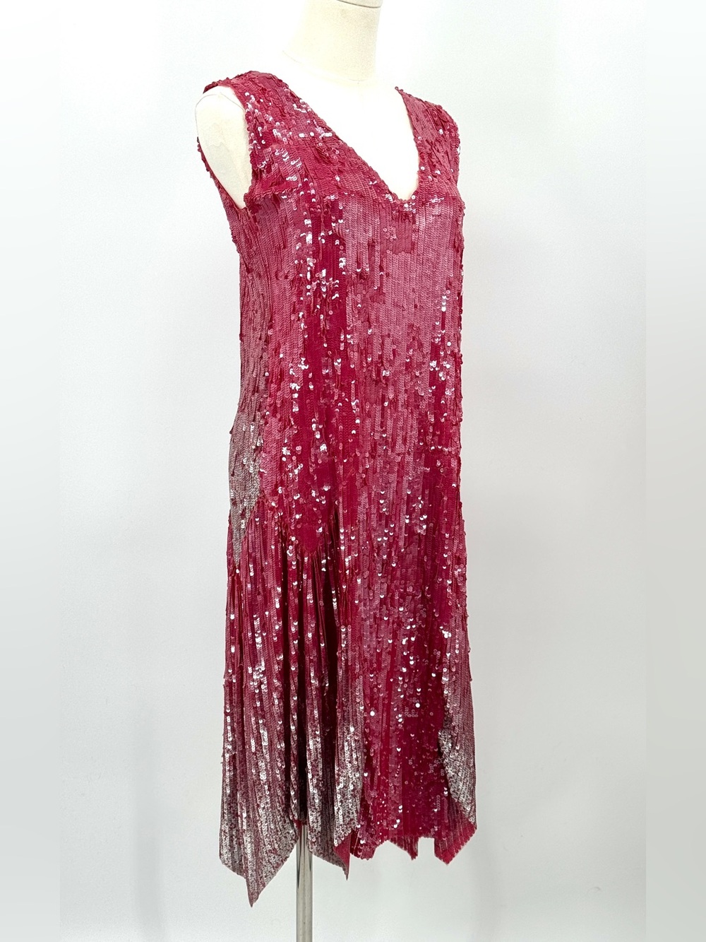 Rare authentic 1920’s hand sewn sequin encrusted Flapper dress